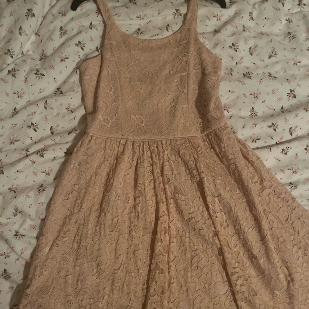 floral pink dress